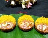A picture of step 1 of Coconut cornflakes steamed cake.