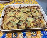 Une image de l'étape 16 de Gratin acidulé de pommes de terre au lard et blettes.