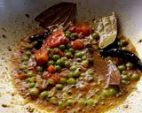 A picture of step 4 of Greenpeas chana dal.