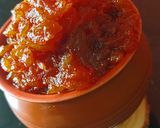 A picture of step 4 of Watermelon Rind chutney.