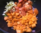 A picture of step 5 of Gobhi Koftas in Carrot Sauce.