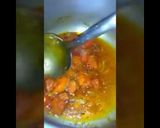 A picture of step 4 of Aloo palak.