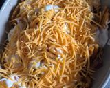Une image de l'étape 1 de Cross fries au cheddar et lardons.