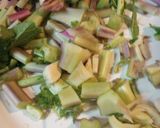 A picture of step 1 of Turnip and Greens.
