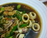 Foto langkah ke 7 dari resep Cumi Saus Tiram Lombok Ijo.