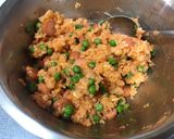 A picture of step 2 of Tomato ketchup fried rice with omelette (kid’s omurice).