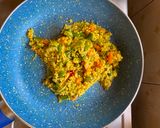 A picture of step 5 of Millet Stir fry vegetables.
