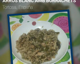 Foto del paso 8 de la receta: Arroz blanco con habas tiernas. Arroz blanc amb borrachets