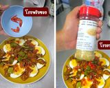 รูปขั้นตอนการทำที่ 12 ของ ไข่ต้มราดผัดกิมจิแตงกวา
