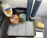 A picture of step 1 of Deany's bagel tuna melt.