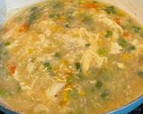 A picture of step 3 of Homemade Egg Drop Soup:.