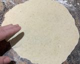 A picture of step 4 of Emilys Easiest Flat Breads.