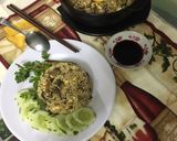 Hình bước làm 6 của món Cơm chiên cá mặn