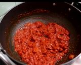 A picture of step 3 of Schezwan pasta.