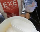 A picture of step 1 of Brown bread#theme challenge.