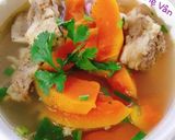Hình bước làm 3 của món Canh sườn già heo hầm đu đủ