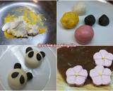 熊貓＆花朵造型湯圓食譜步驟2照片