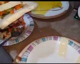 A picture of step 5 of French pita bread puff.