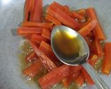 A picture of step 2 of Honey glazed Carrots.