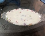 A picture of step 6 of No-Bake Sponge Cake Dessert with Yogurt Whipped Cream.