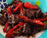 Foto langkah ke 3 dari resep Sambal Sapi iris.