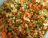 A picture of step 1 of Veg Manchurian.