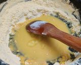 A picture of step 2 of Jaggery Mysore Pak.