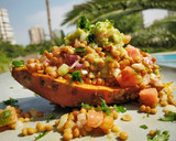 Foto del paso 5 de la receta: Vegan Boniato Boat