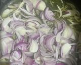 A picture of step 1 of Mix Potato peas carrots curry.