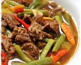 Foto langkah ke 5 dari resep Asem2 Daging Sapi Buncis segarr khas rumahku.