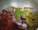 A picture of step 4 of Cauliflower rice.