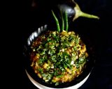 A picture of step 3 of Green Baingan Bharta.
