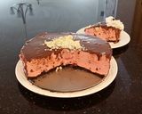 A picture of step 17 of Fresh Cherry No Bake Cheesecake.