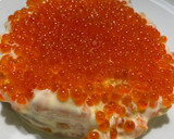 Foto del paso 8 de la receta: Flan de atún compuesto con pimiento rojo y gambas