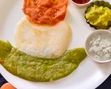 A picture of step 5 of Tri colour dosa.