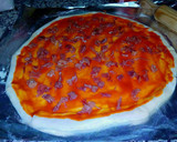 Foto del paso 25 de la receta: Pizza casera con borde de queso (de jamón) - no más masa pegada✋