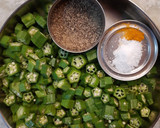 வெண்டைக்காய் மிளகு பொரியல்(vendakkai poriyal recipe in tamil) ரெசிபி ஸ்டேப் 1 புகைப்படம்