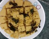 A picture of step 6 of Dhokla.