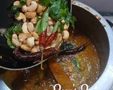 A picture of step 5 of Pearl and Sorghum Millet Bisi Bele Bhaat.