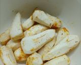 A picture of step 3 of Arvi gosht.