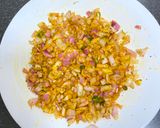 A picture of step 2 of Pyaz ka paratha.