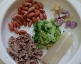 Foto langkah ke 2 dari resep MPASI : bubur ati brokoli + kacang merah (6bln).