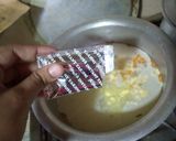 A picture of step 2 of Chicken Corn Soup.