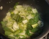 A picture of step 2 of Squash and Bok Choy.