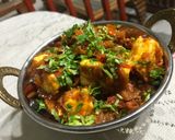 A picture of step 7 of Paneer Masala.