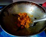 A picture of step 2 of Koraishutir Kochuri R Aaloor Dum.