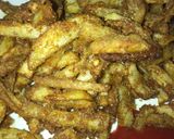 A picture of step 4 of Crispy Masala fries.