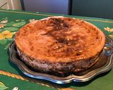 Une image de l'étape 16 de Flan pâtissier façon cheesecake aux pralines roses.