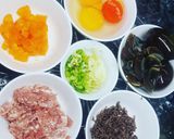 Hình bước làm 1 của món Trứng hấp 3 màu