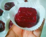 A picture of step 22 of Guava fudge (a vegan sweet).